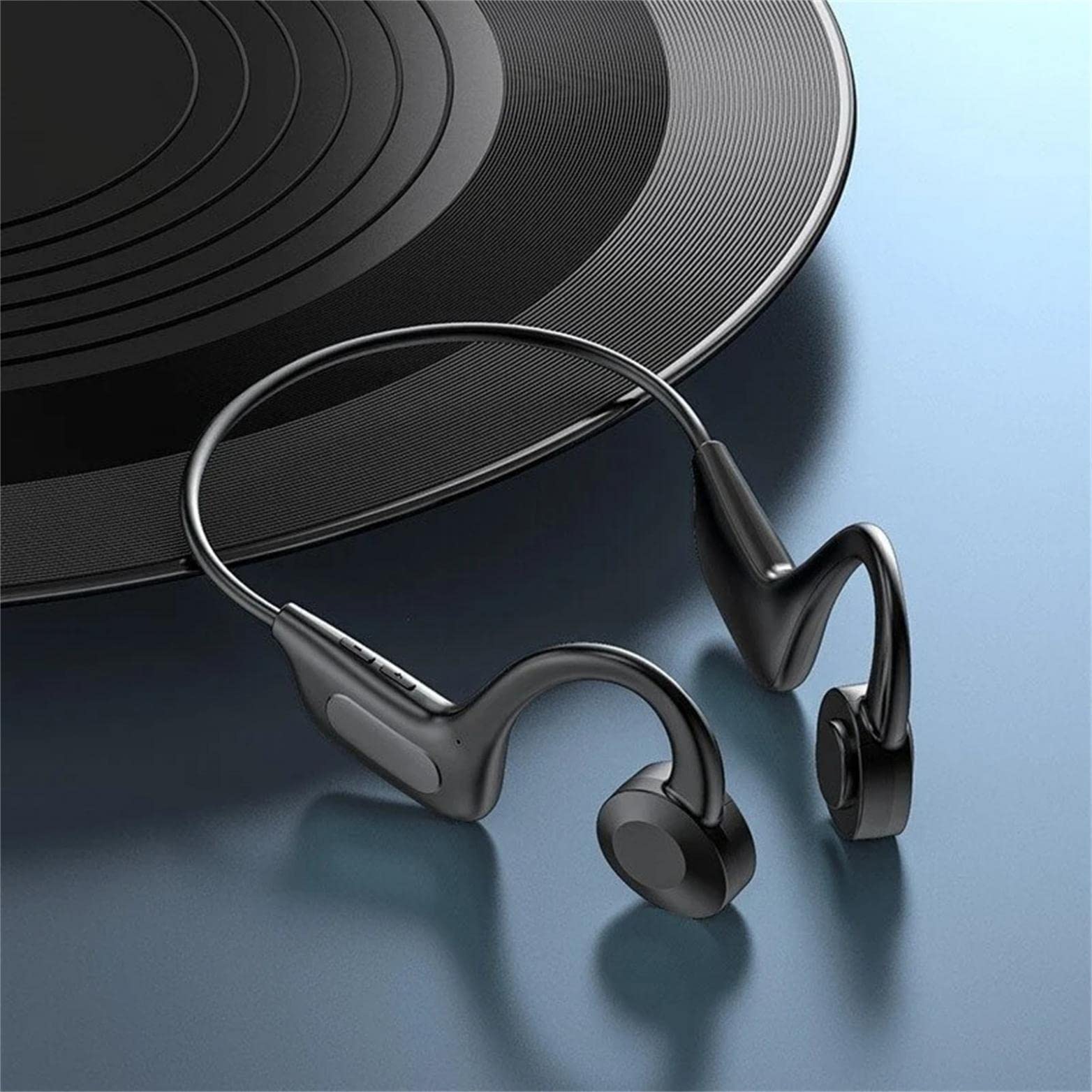 VG02 Wireless Bluetooth Headphones - Bone Conduction Open-Ear Sport Headset for Running, Cycling & Workouts - Lightweight Waterproof Design with Mic - Compatible with iPhone, Android & All Bluetooth Devices - Perfect for Gym, Office Calls & Outdoor Activities