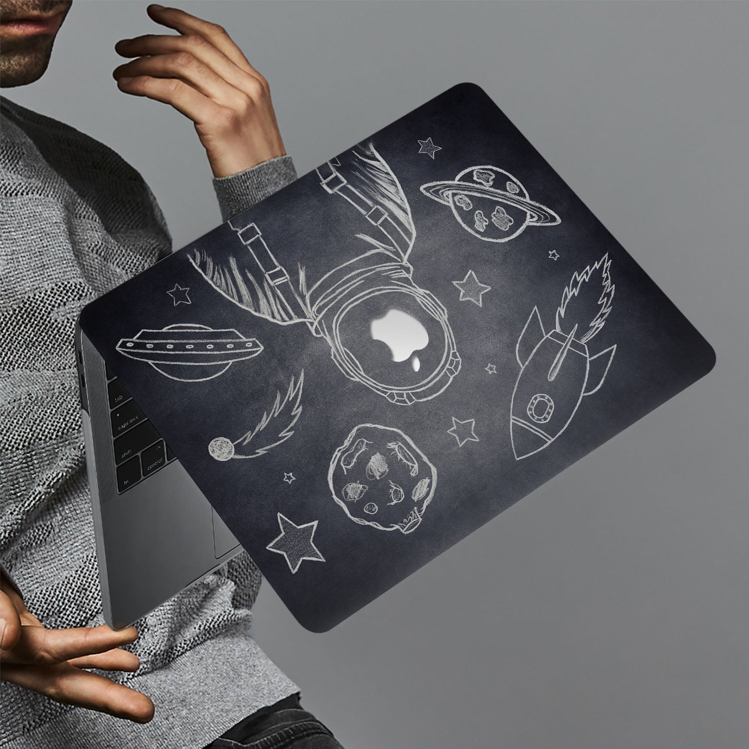 Premium MacBook Pro/Air Protective Case - Astronaut Space Design | Durable & Lightweight Cover for Work, Travel & Everyday Use