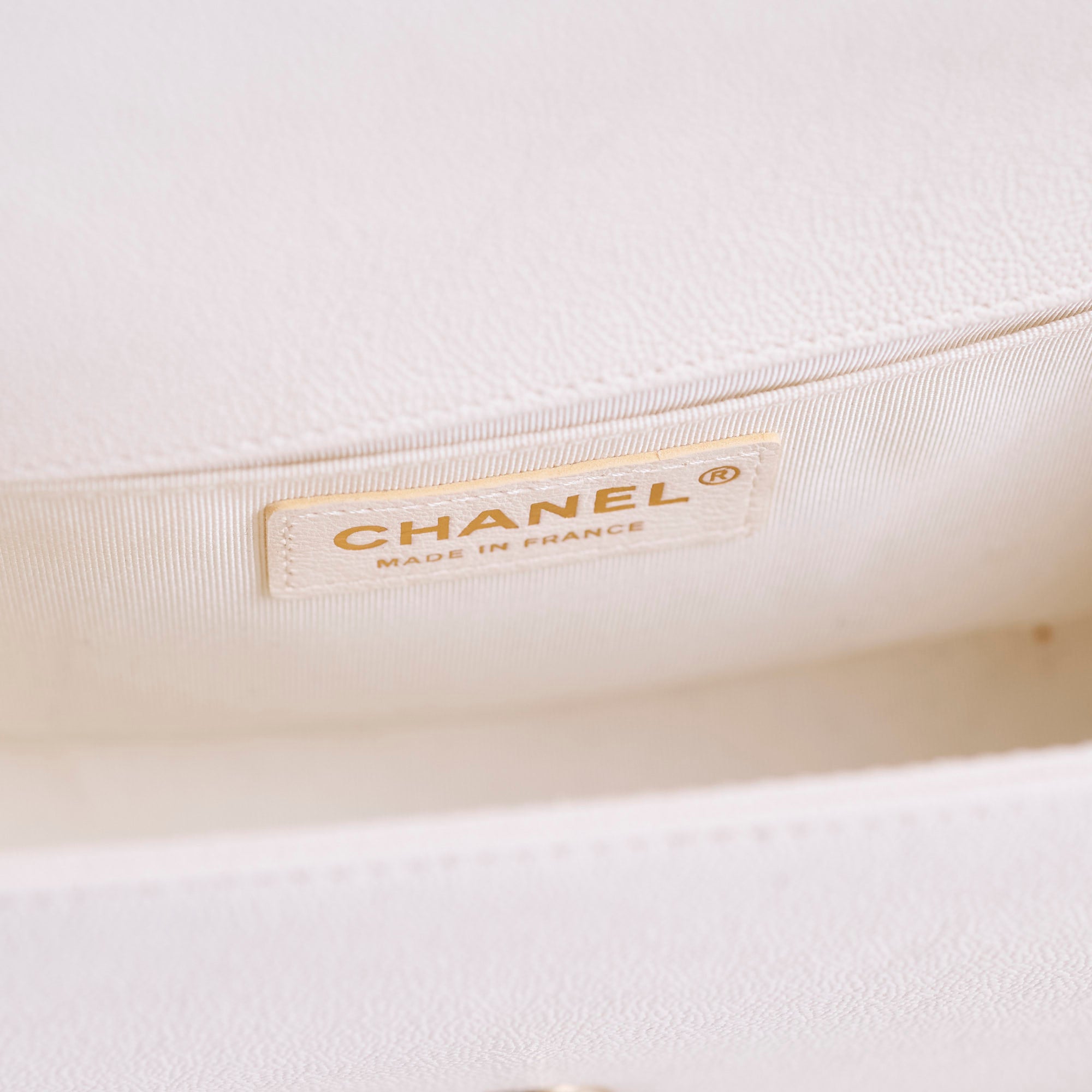 Chanel Old Medium Boy Chevron White Caviar Leather Handbag - Series 29 | Luxury Designer Crossbody Bag for Women, Perfect for Date Night & Special Occasions