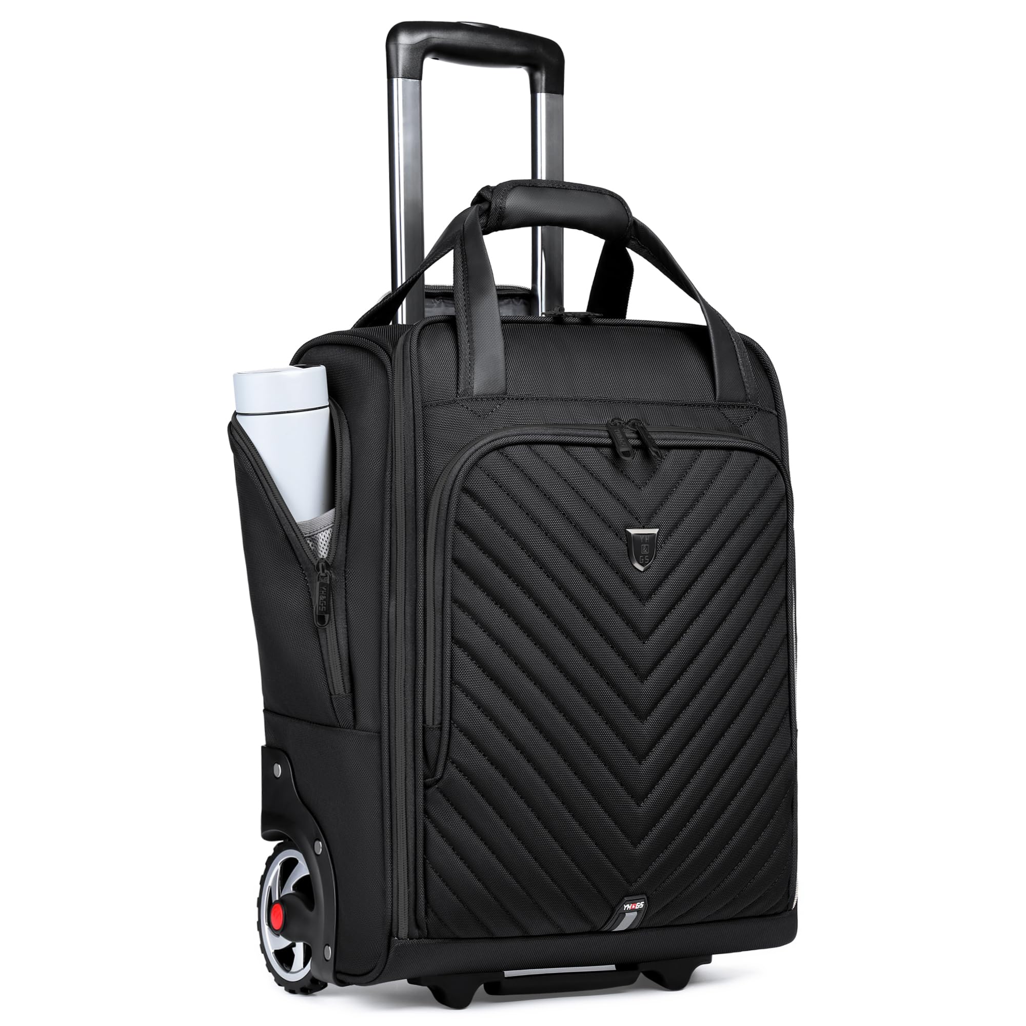 18 Inch Carry-On Underseat Luggage with Wheels - Lightweight Softside Suitcase for Air Travel, Business & Overnight Trips - Perfect for Women's Business Travel & Weekend Getaways