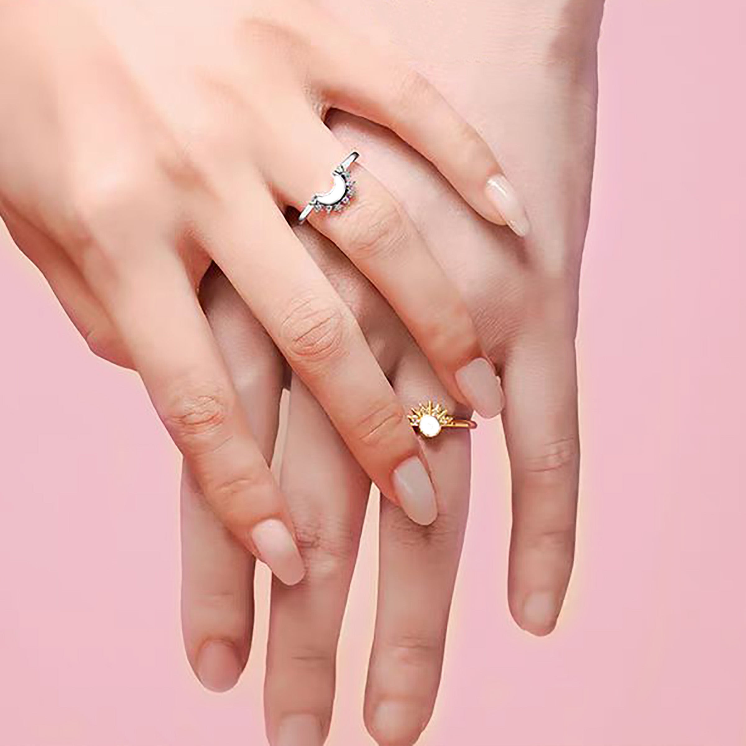 Solid Gold Marquise Breastmilk Ring Set - Elegant Jewelry for New Moms, Breastfeeding Mothers & Keepsake Gifts | Perfect for Special Occasions, Baby Showers & Memory Preservation