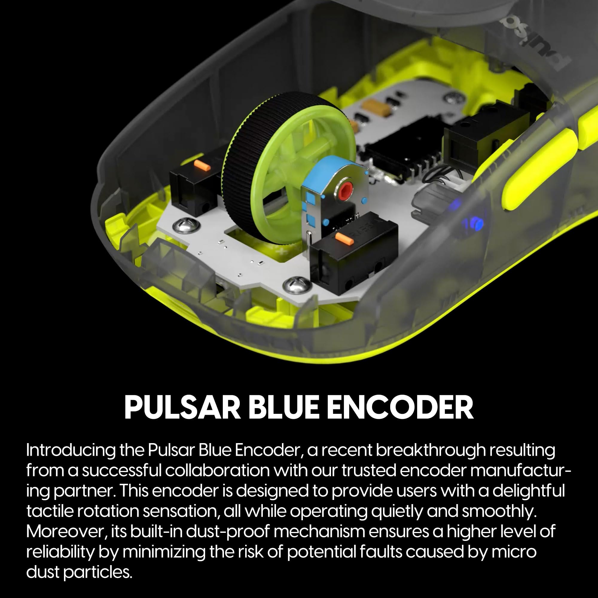 Pulsar X2H Wireless Gaming Mouse - Ultra Lightweight 54g, Symmetrical Design, 2.4GHz Connectivity, 1000Hz Polling Rate, PAW3395 26K DPI Optical Sensor, 100-Hour Battery Life (Acid Green) - Perfect for FPS, MOBA & Esports Gaming