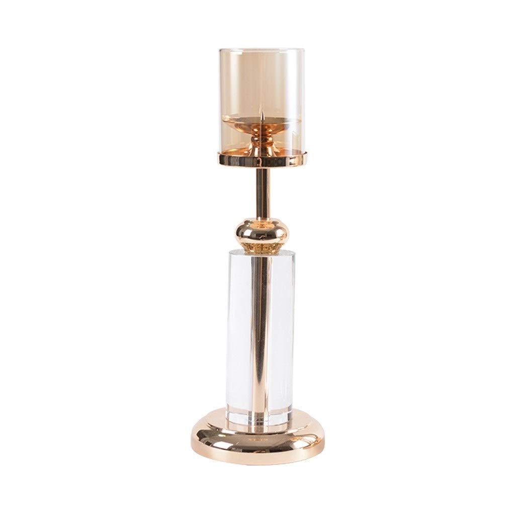 Elegant Gold Metal Candle Holder - 12.27