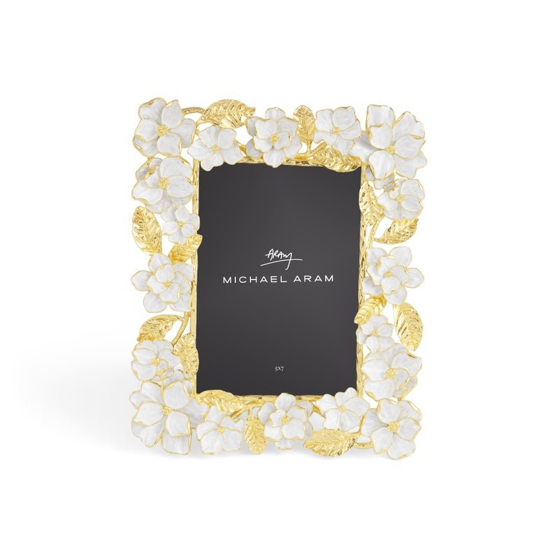 5x7 Gardenia Sculpted Picture Frame - Elegant Floral Wall Decor for Home, Office & Wedding Photos | Perfect for Displaying Memories & Gifts