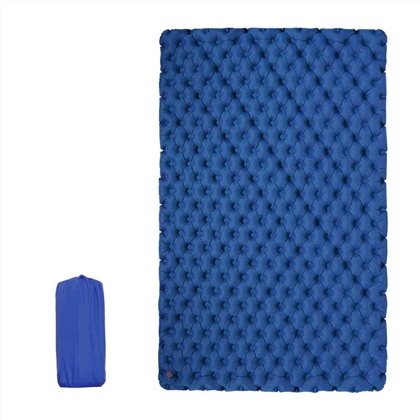 YEVYG Inflatable Camping Mat - Portable Waterproof Double Sleeping Pad for Outdoor Hiking, Backpacking & Travel - Thickened Air Mattress with Moisture-Proof Design - Perfect for Camping Trips, Beach Outings & Backyard Sleepovers