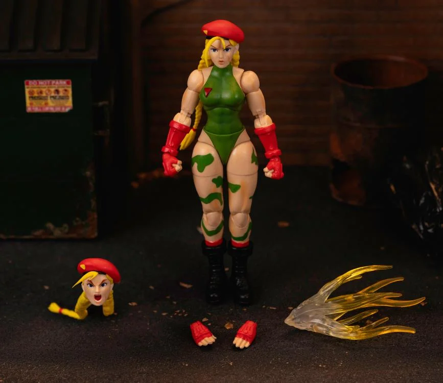 Jada Toys 1/12 Scale 6-Inch Street Fighter II Action Figures - Cammy, Dee Jay & Guile Collectible Figurines for Display, Gaming & Cosplay Inspiration
