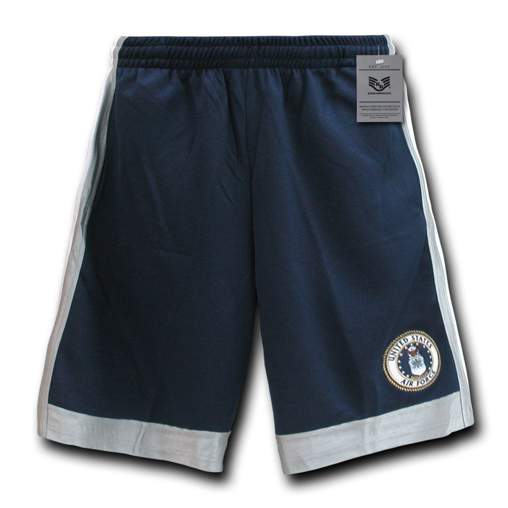Rapiddominance Air Force Basketball Shorts - Men's Athletic Performance Shorts for Basketball & Training - Lightweight & Breathable for Sports & Gym Workouts