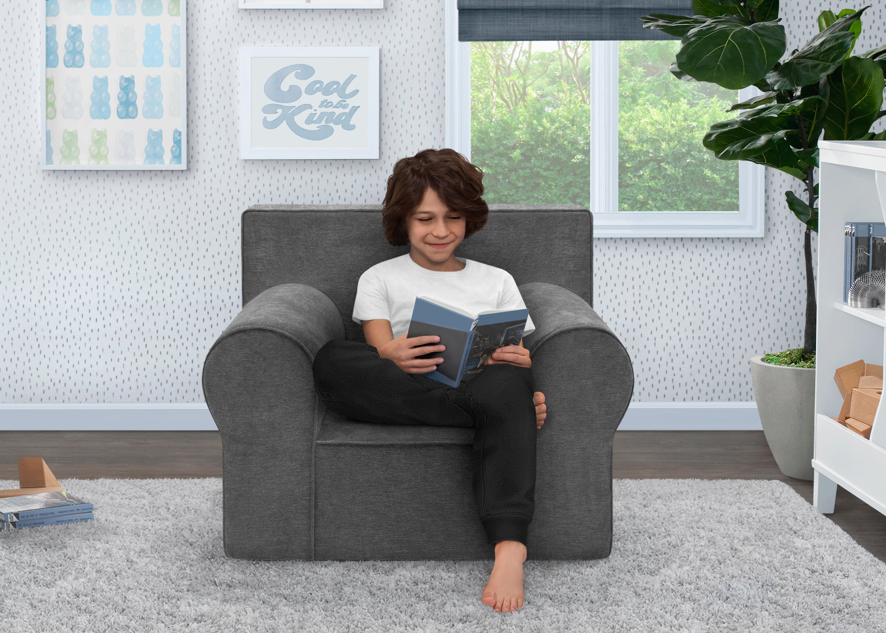 XL Cozee Foam Chair for Kids - Soft & Comfortable Floor Seating for Ages 18 Months to 12 Years - Perfect for Playrooms, Bedrooms & Reading Nooks