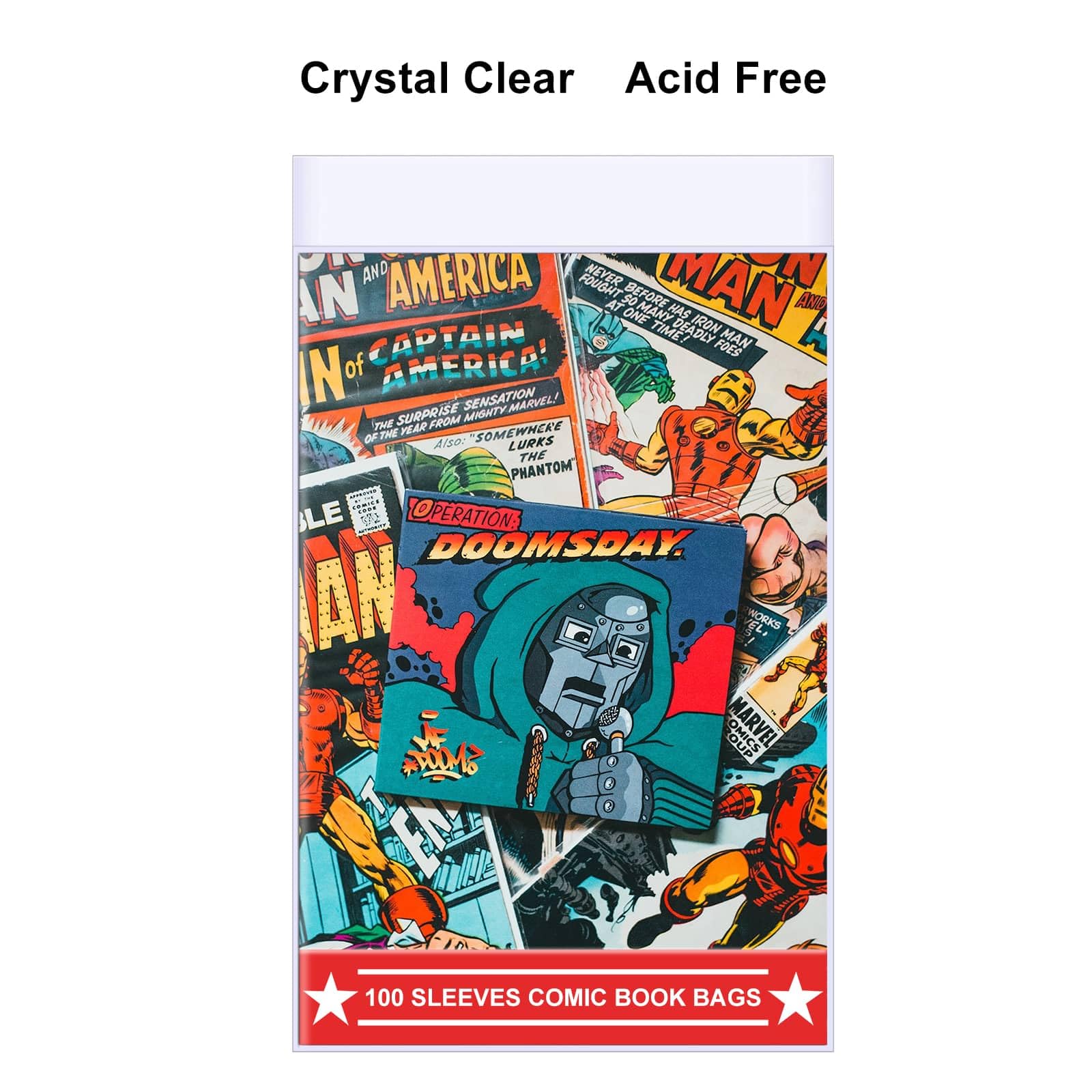100ct Comic Book Bags and Boards Set - Acid-Free, Archival Safe, 1.5