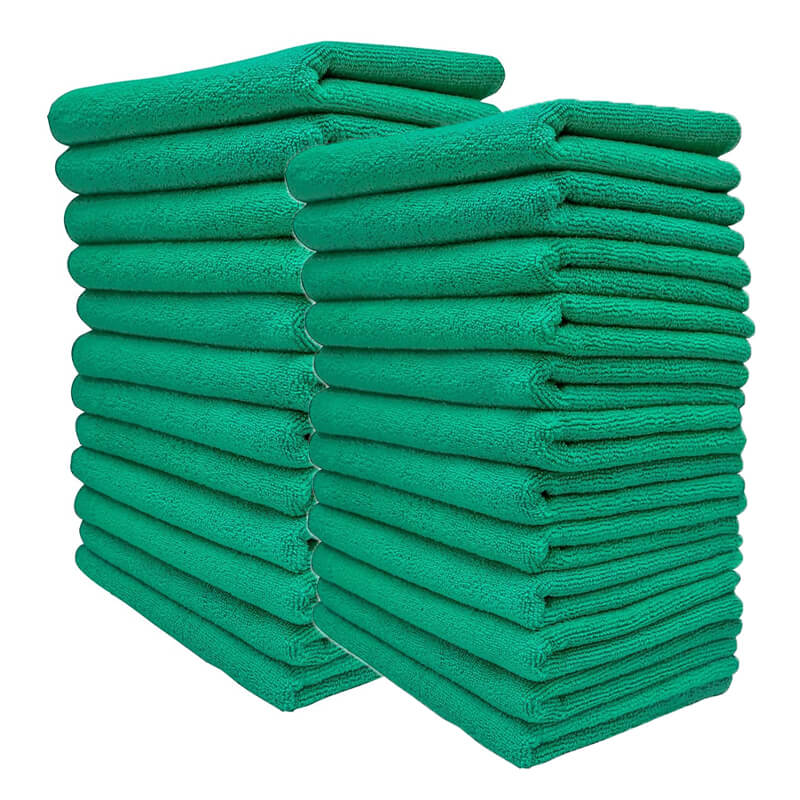 24 Pack Premium Microfiber Towels for Car Detailing & Household Cleaning - 16x16 Inches, 380GSM Ultra Absorbent Wash & Dry Cloths - Perfect for Cars, Kitchen, Bathroom & Gym Use