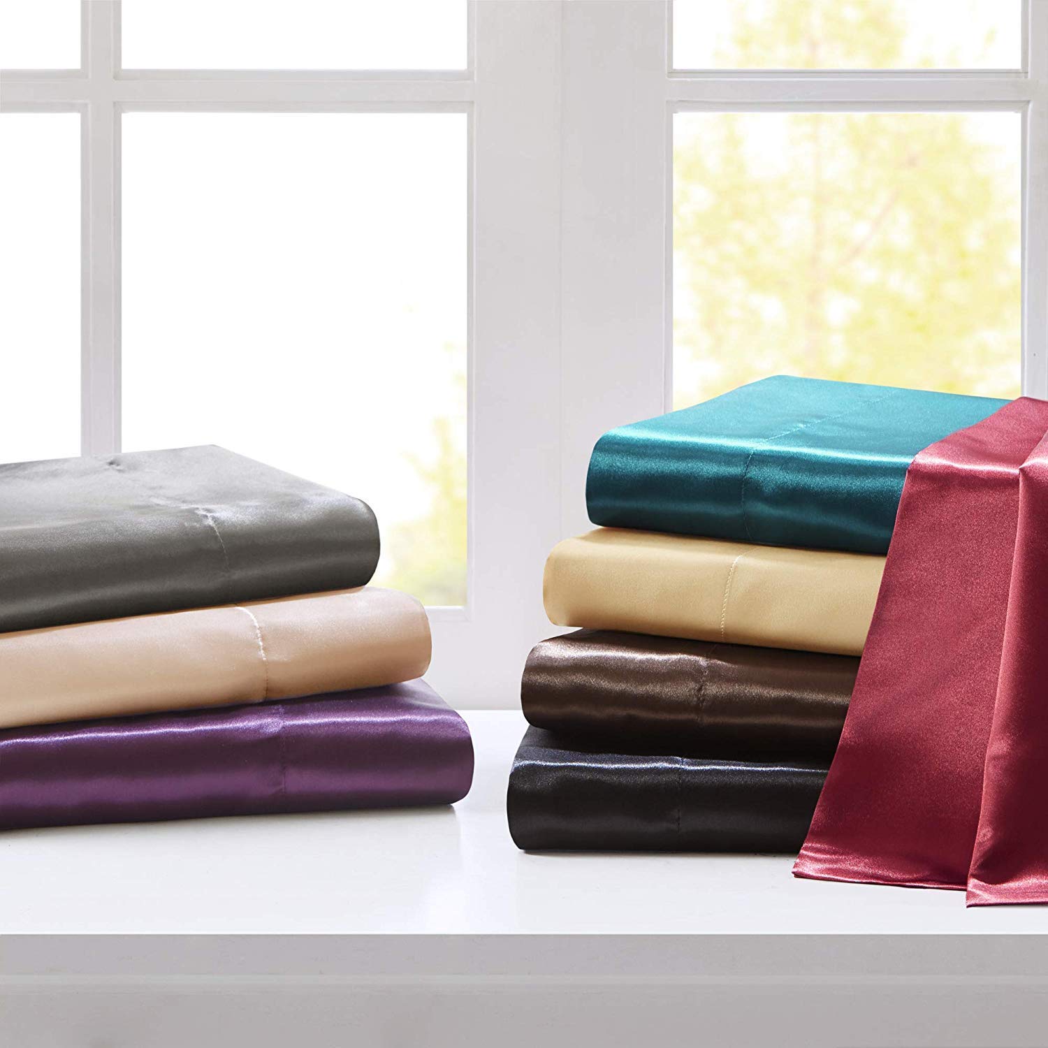 Luxury 100% Egyptian Cotton King Size Sheet Set - 4 Piece Burgundy Bedding for Ultimate Comfort | Perfect for Master Bedroom, Guest Room & Hotel Use
