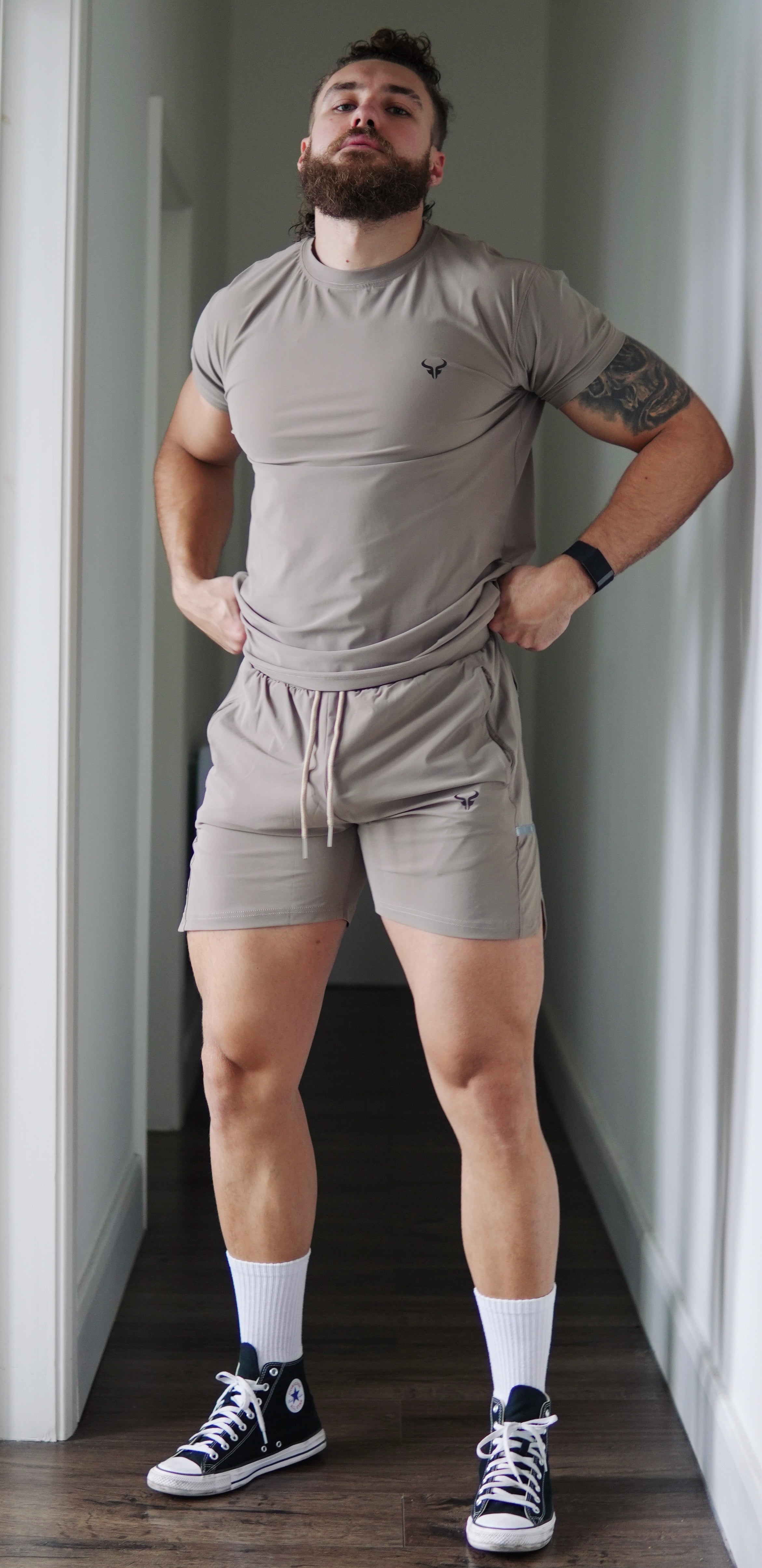 Cerus Biscuit Edge Linerless Running Shorts for Men - Lightweight Quick-Dry Athletic Shorts with Built-in Liner for Gym, Workout & Outdoor Activities
