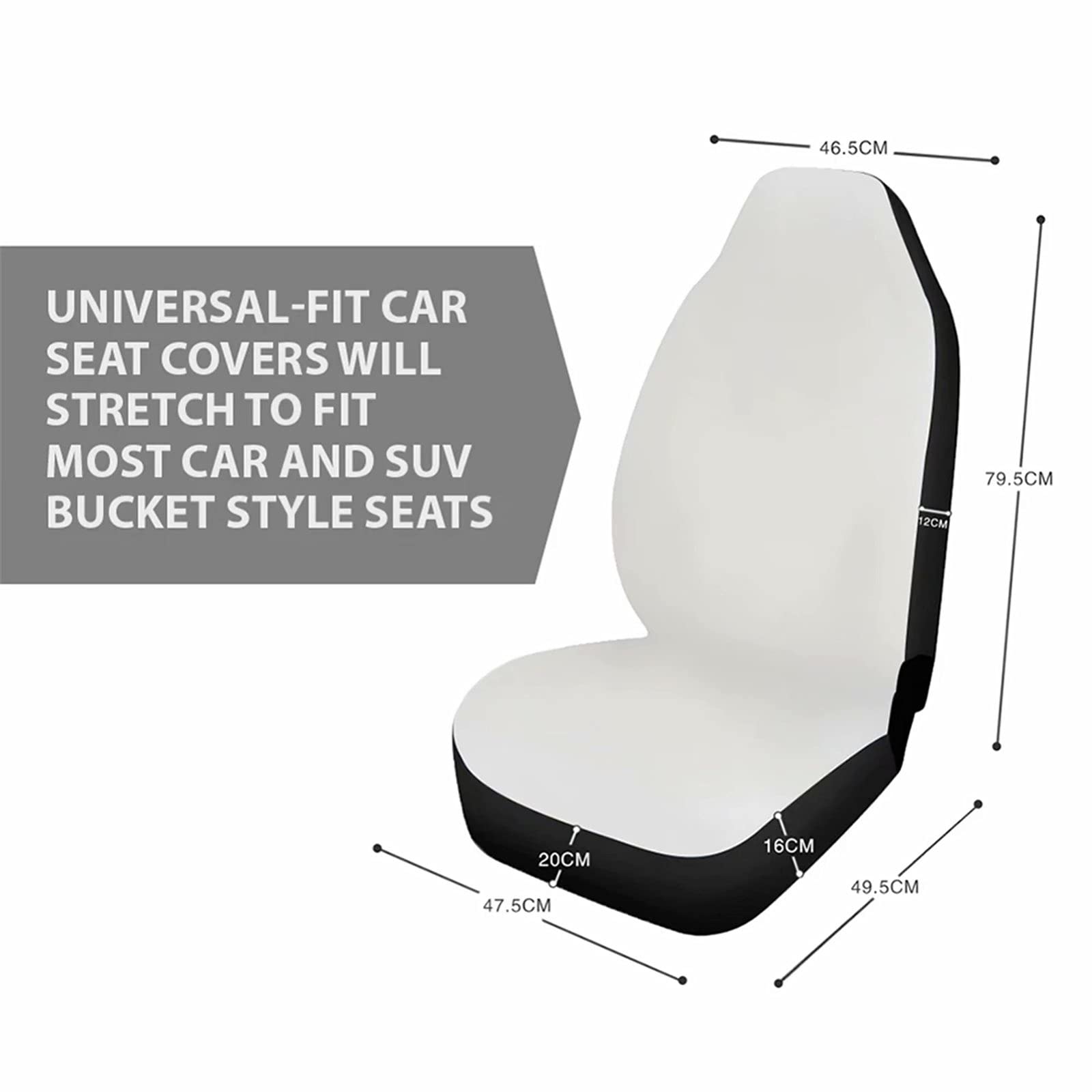 SEANATIVE Universal Car Seat Covers Full Set - Front & Rear Split Bench Protection, Black White Leopard & Sunflower Print | Easy to Install | Fits Auto, Truck, Van & SUV | Perfect for Road Trips, Daily Commute & Pet Protection