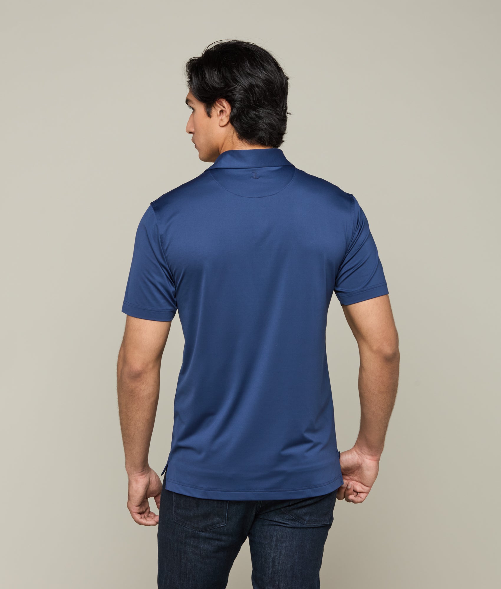 Lucchese Men's Golf Polo Shirt - Dallas Cowboys Navy Blue Performance Polo for Golf & Casual Wear | Moisture-Wicking, Breathable Fabric for Sports & Outdoor Activities