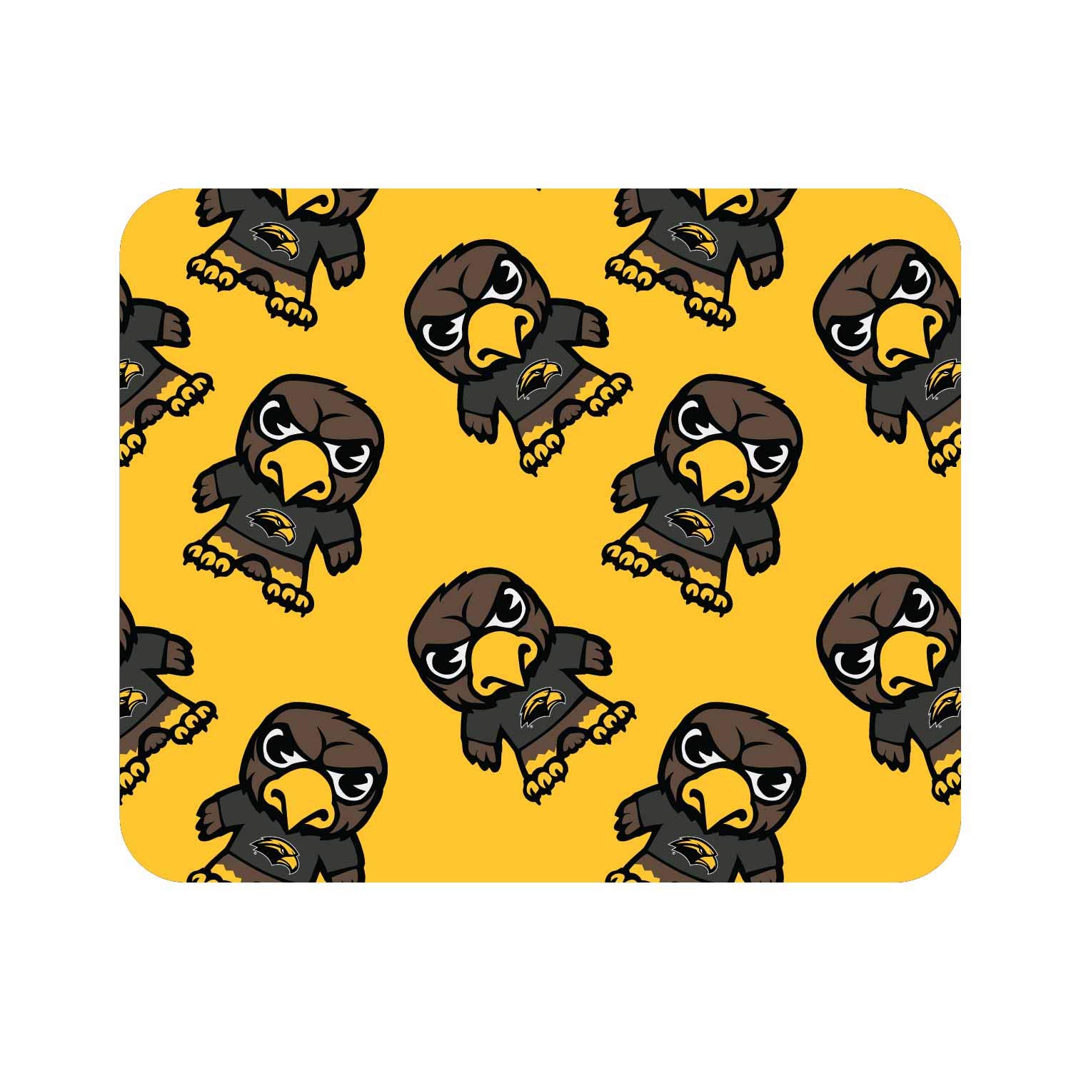 OTM Essentials University of Southern Mississippi Standard Fabric Mouse Pad - Non-Slip Desk Accessory for Gaming & Office Use - Tokyodachi Mascot Design - Perfect for Work, Study & PC Gaming Setup
