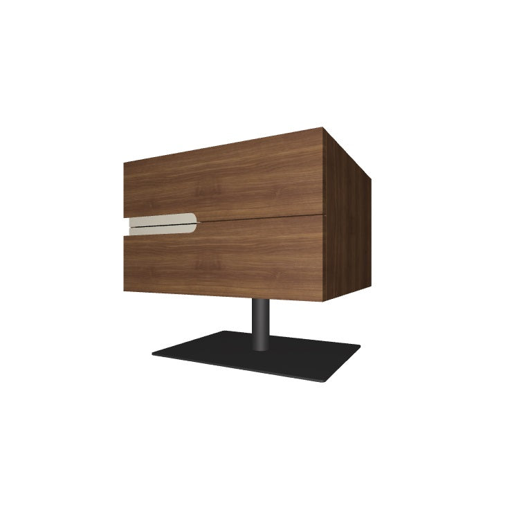 Cattelan Italia Ciro Nightstand - Modern Bedside Table with Storage, Wooden Nightstand for Bedroom - Perfect for Small Spaces & Guest Rooms
