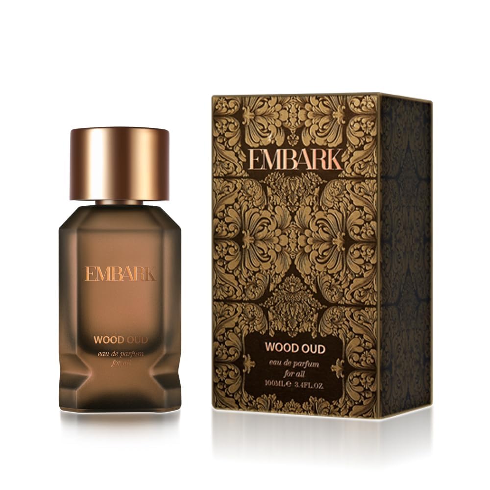 EMBARK OUD Wood Perfume for Men & Women | 100ml Premium Long Lasting Oud Fragrance Oil | Unisex Eau de Parfum for Date Night, Special Occasions & Daily Wear