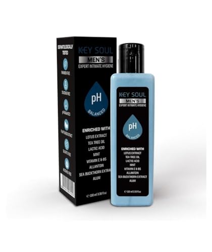 Key Soul Men's Intimate Wash 100ml - pH Balanced Gentle Cleanser for Sensitive Skin | Daily Hygiene & Post-Workout Refreshment
