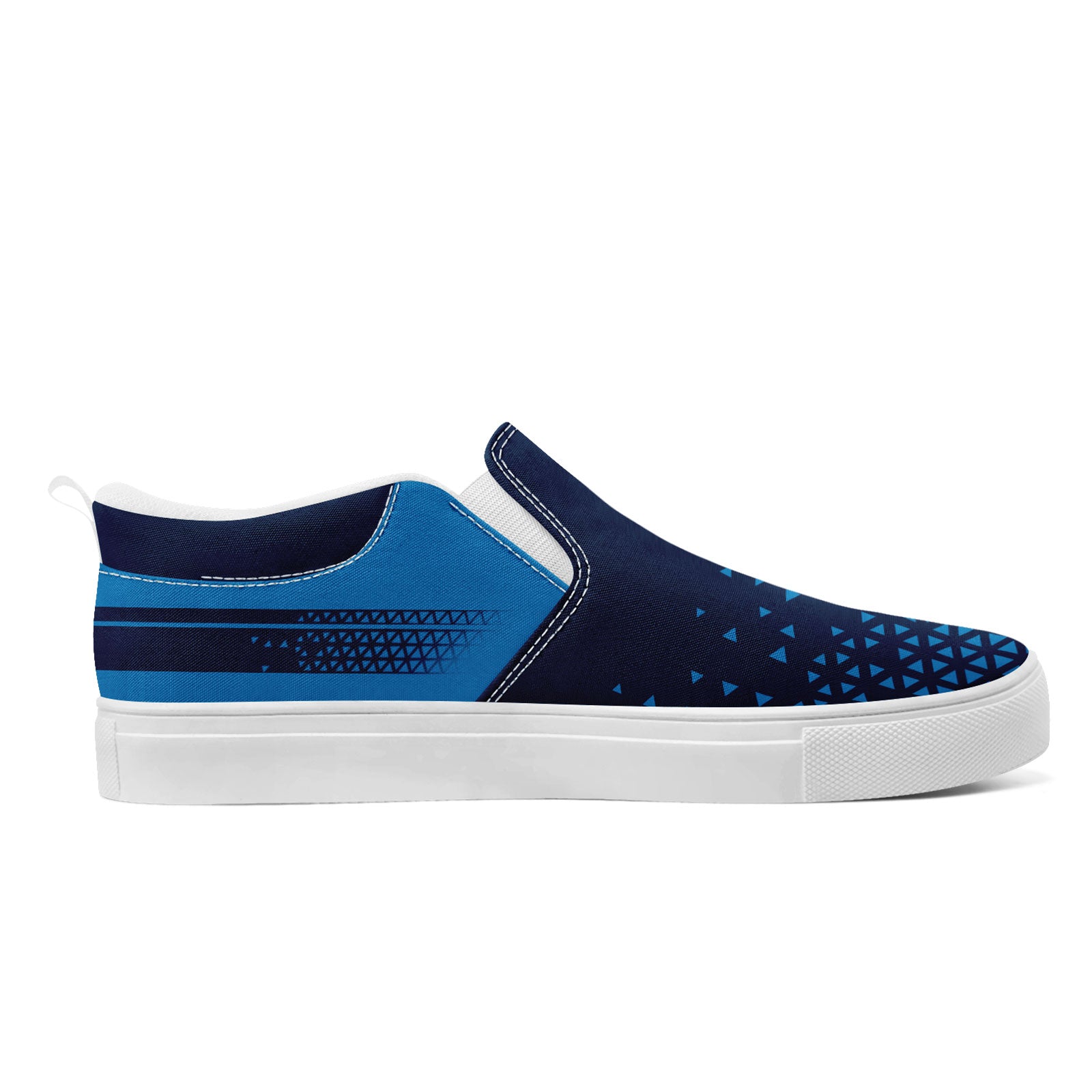 Custom Personalized Slip-On Canvas Sneakers for Men & Women - Handmade Breathable Comfortable Shoes for Casual Wear, Walking & Travel - FN071 E023042