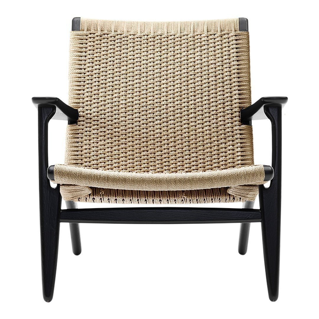 Hans Wegner CH25 Easy Chair - Mid-Century Modern Lounge Chair for Living Room, Office & Reading Nook - Premium Teak Wood & Paper Cord Design