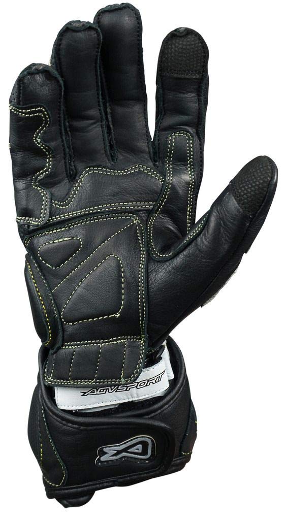 Laguna Motorcycle Racing Gloves - Premium Leather Motorcycle Gloves for Men & Women - Perfect for Racing, Cruising & Long Rides
