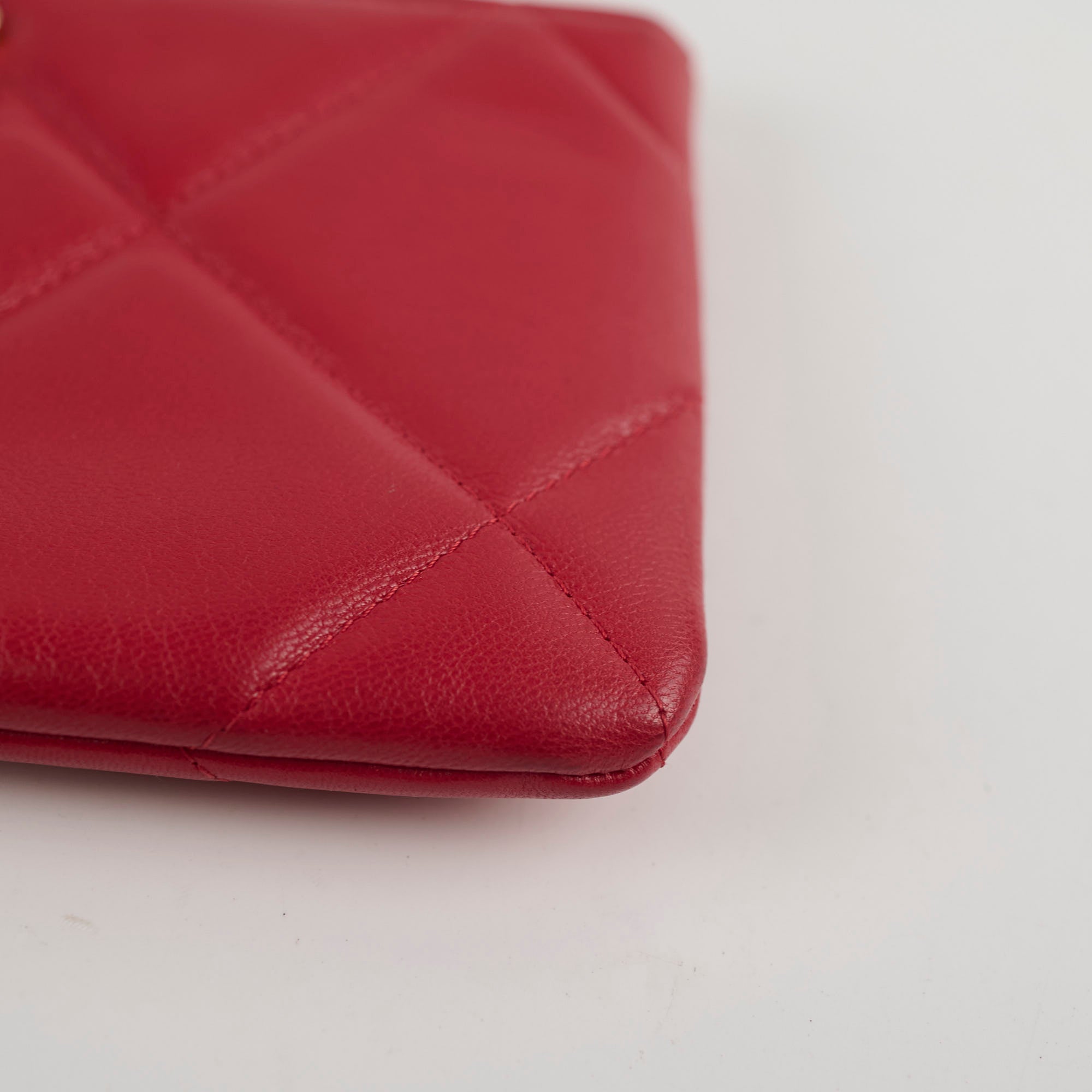 Authentic Chanel 19 Flap Bag in Red Lambskin Leather - Luxury Crossbody Pouch for Women | Perfect for Parties, Date Nights & Special Occasions