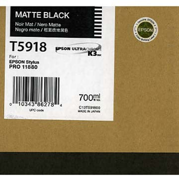 Epson T591800 11880 Matte Black Ink Cartridge - 700ml High Yield Printer Ink for Epson Printers | Ideal for Home, Office & Photo Printing