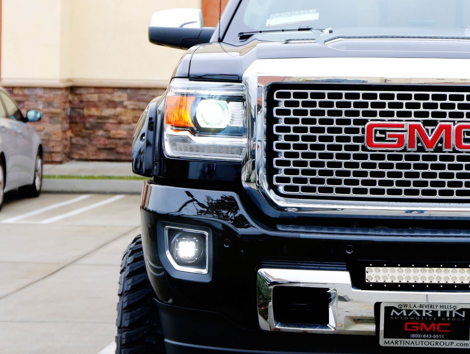 40W CREE LED Pods with Fog Light Cover & Bracket Mounts for 2015-2019 GMC 2500/3500 - Off-Road Lighting, Truck Accessories, Fog Lights Replacement
