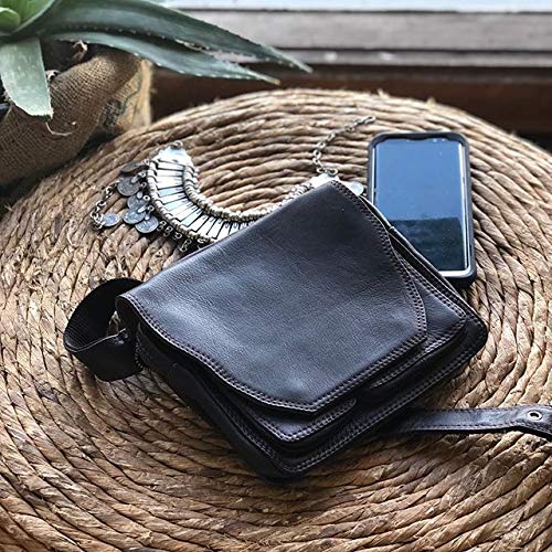 Premium Leather Hip Bag for Men & Women - Adjustable Waist Pack (36