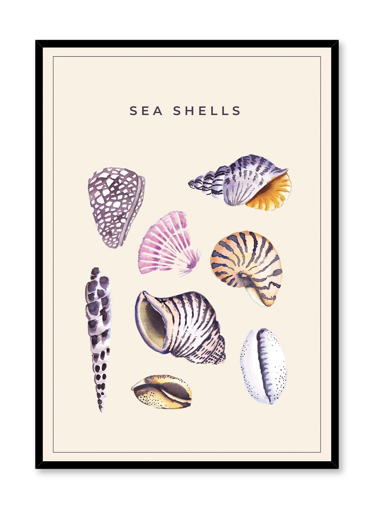 Sally by the Seashore Wall Art Print - Coastal Beach Decor for Living Room, Bedroom & Office - Perfect for Home & Office Decoration
