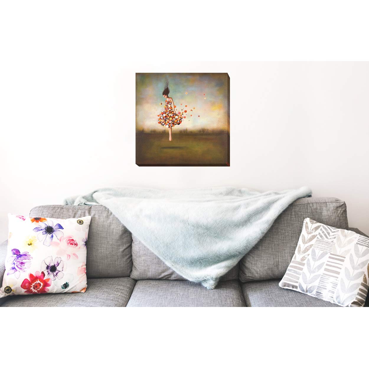 Artistic Home Gallery 3636A277IG Boundlessness in Bloom Wall Art - Modern Floral Canvas Painting for Living Room, Bedroom & Office Decor