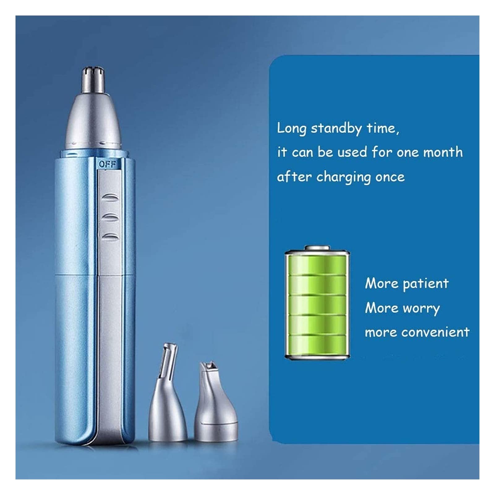 Professional USB Rechargeable Nose & Ear Hair Trimmer for Men - Painless 4-in-1 Grooming Kit with Electric Trimmer | Perfect for Travel, Home & Personal Care