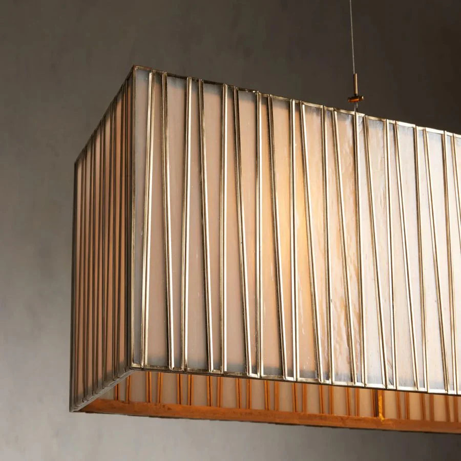 Bonita Rectangular Chandelier - Modern Crystal Ceiling Light Fixture for Dining Room & Living Room | Elegant Home Decor Lighting