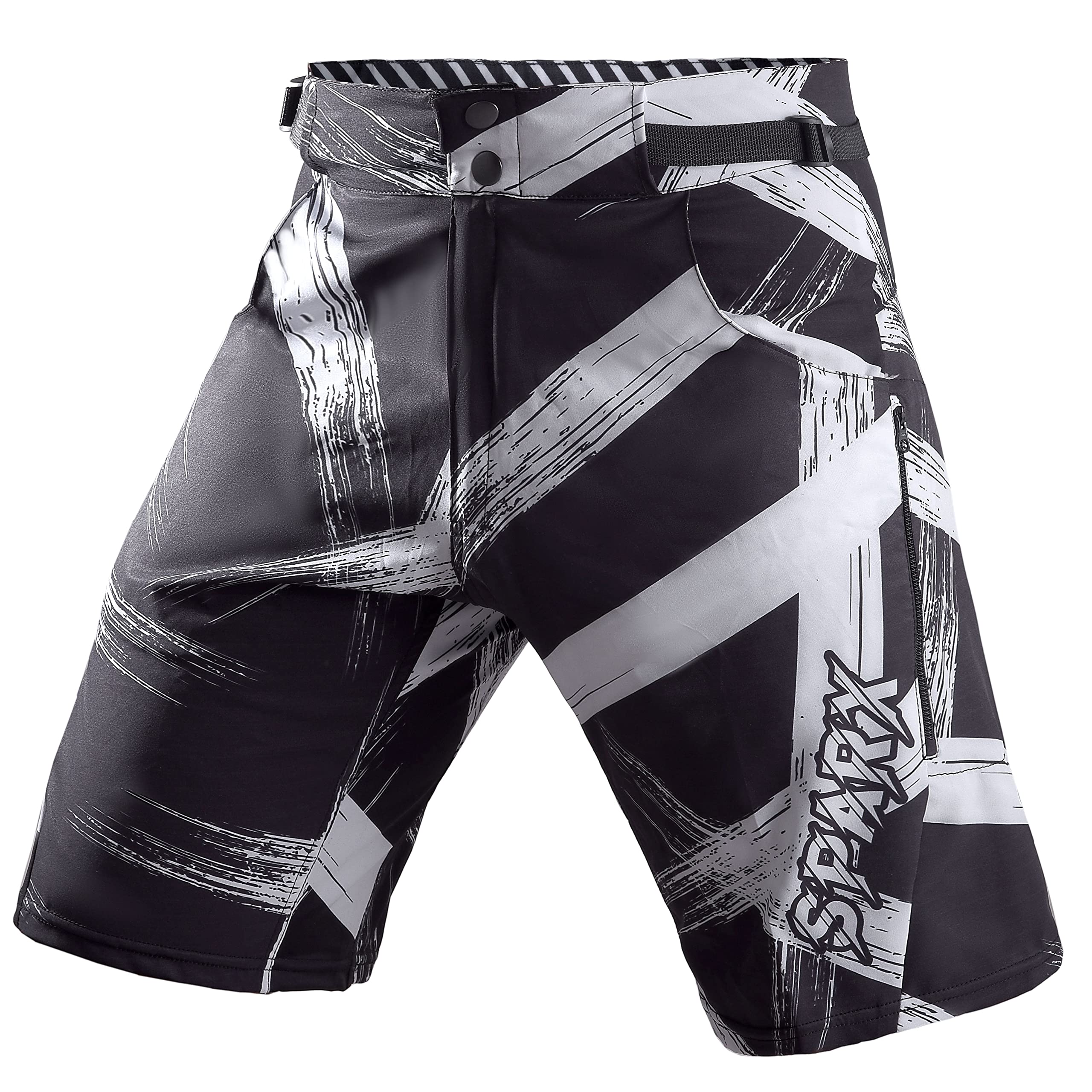 SPARX Men's Mountain Bike Shorts - Padded MTB Cycling Shorts with Stretch & Loose-Fit for Comfort | Durable Baggy Biking Shorts for Trail Riding & Outdoor Adventures