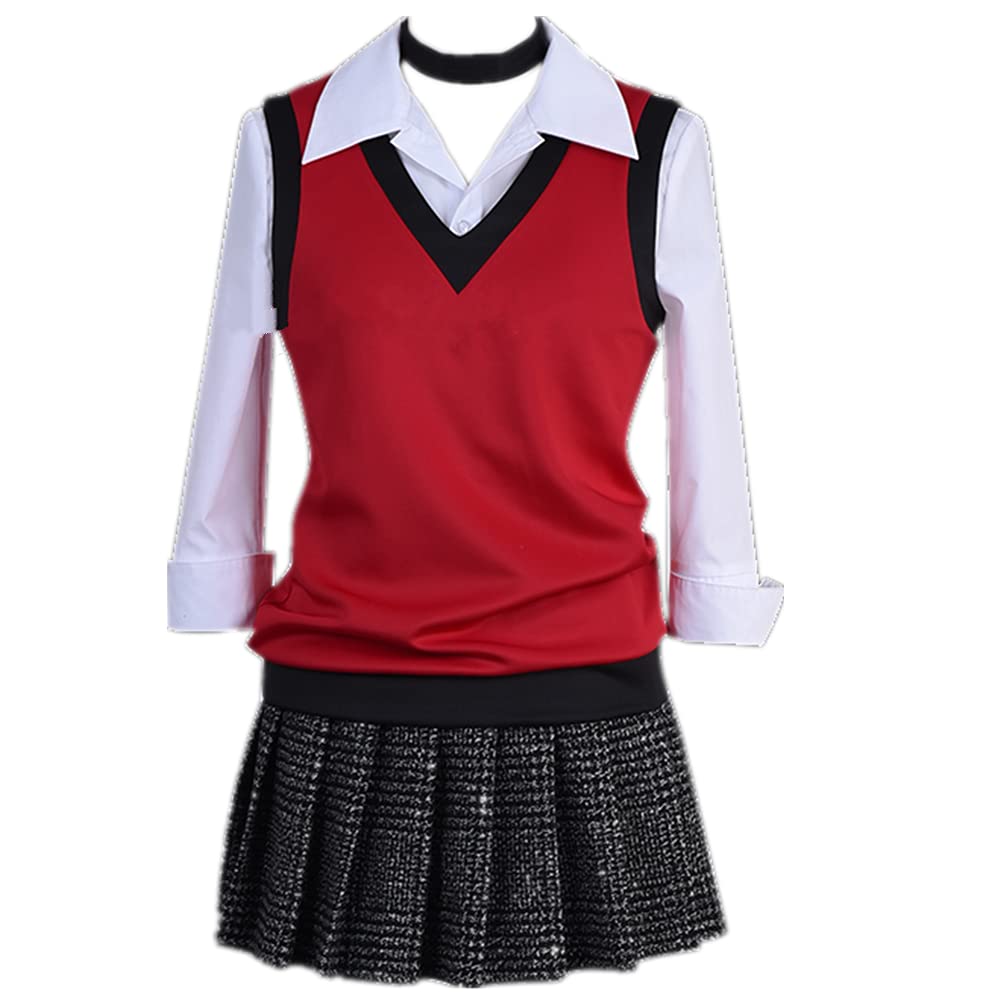 Anime Midari Ikishima Cosplay Costume - Women's School Uniform Vest Dress for Halloween & JK Uniform Outfit | Perfect for Cosplay Events, Halloween Parties & Themed Gatherings