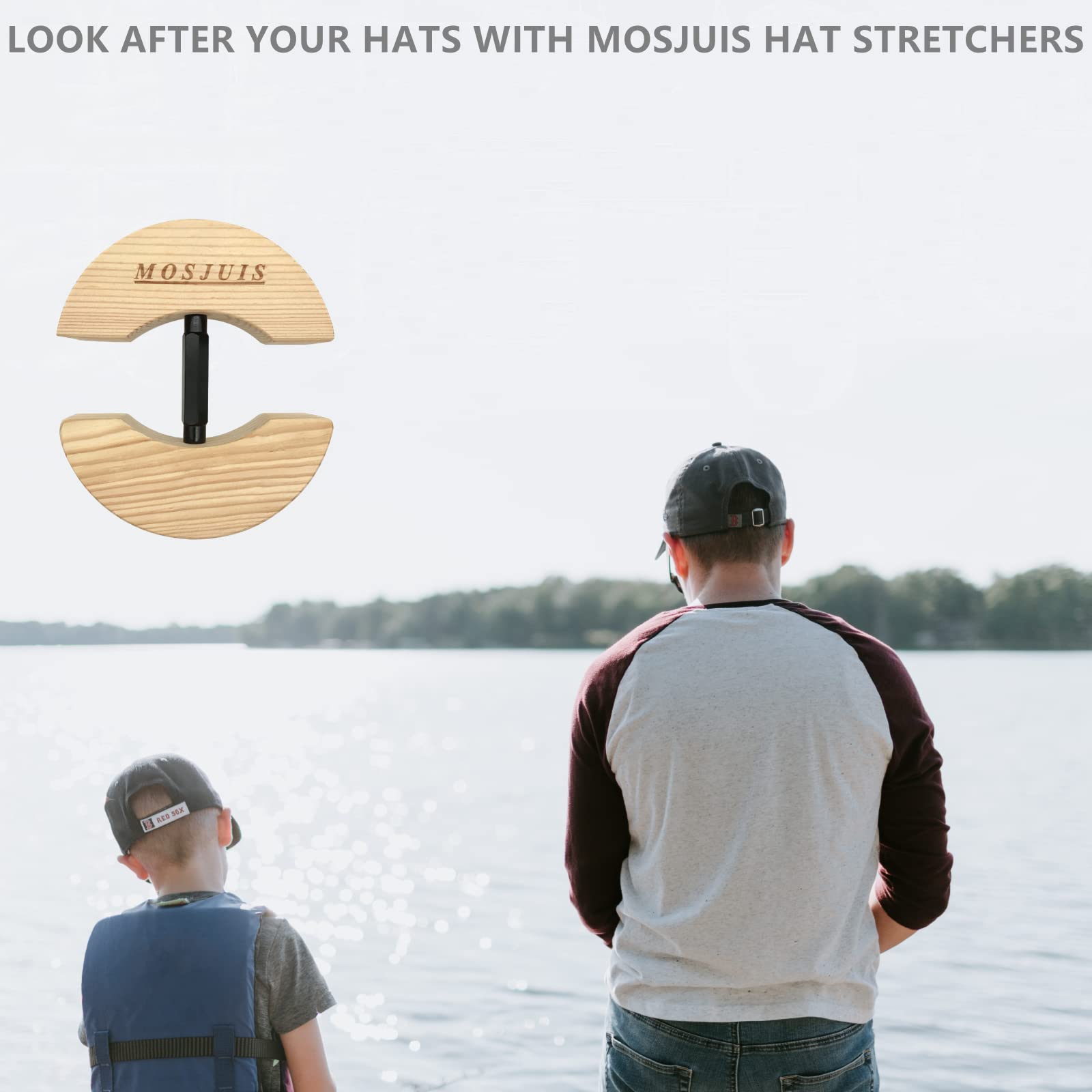 Adjustable Hat Stretcher for All Hat Sizes - Fitted Hats, Cowboy Hats & Baseball Caps - Perfect for Men's Hat Reshaping & Storage Solutions