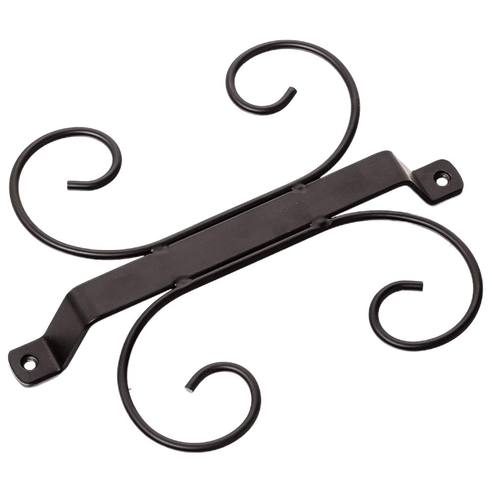 DOITOOL 4-Cup Black Iron Wine Glass Holder - Wall Mounted Hanging Rack for Red Wine Glasses, Creative Goblet Storage Solution for Kitchen, Bar & Dining Room Decor