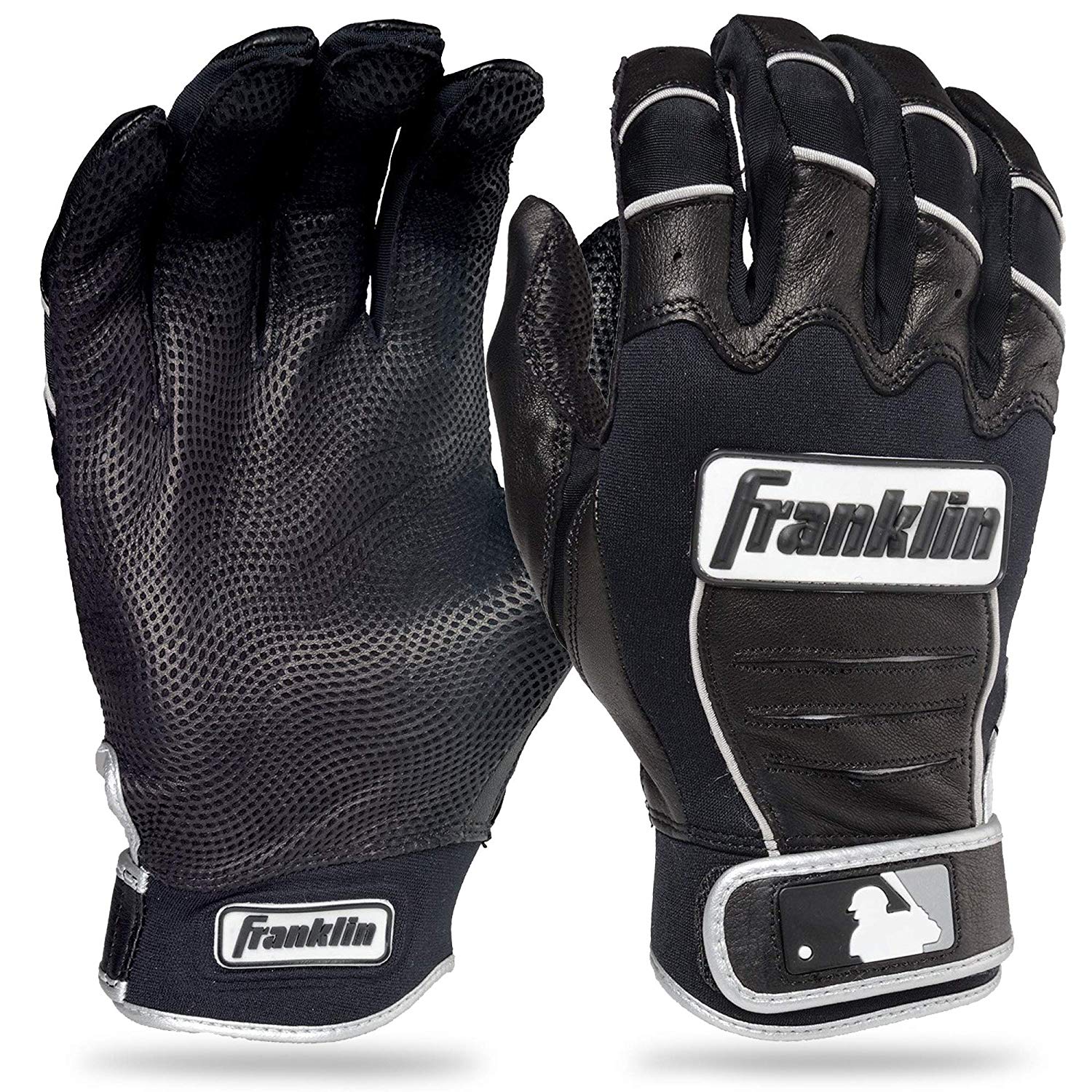 Franklin MLB CFX Pro Adult Batting Gloves - Baseball Training & Game Accessories for Hitting Practice & Fielding (Pair)
