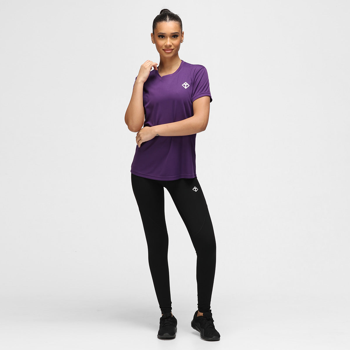 Purple Diamond Women's Performance T-Shirt - Moisture Wicking & Breathable for Workouts, Yoga & Active Lifestyle