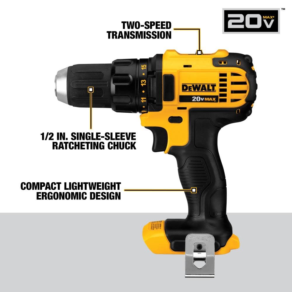 DEWALT 20V MAX Cordless Power Tool Combo Kit (4-Tool Set) with 2 Batteries & Charger (DCK423D2) - Perfect for DIY Projects, Home Renovations & Professional Construction Work