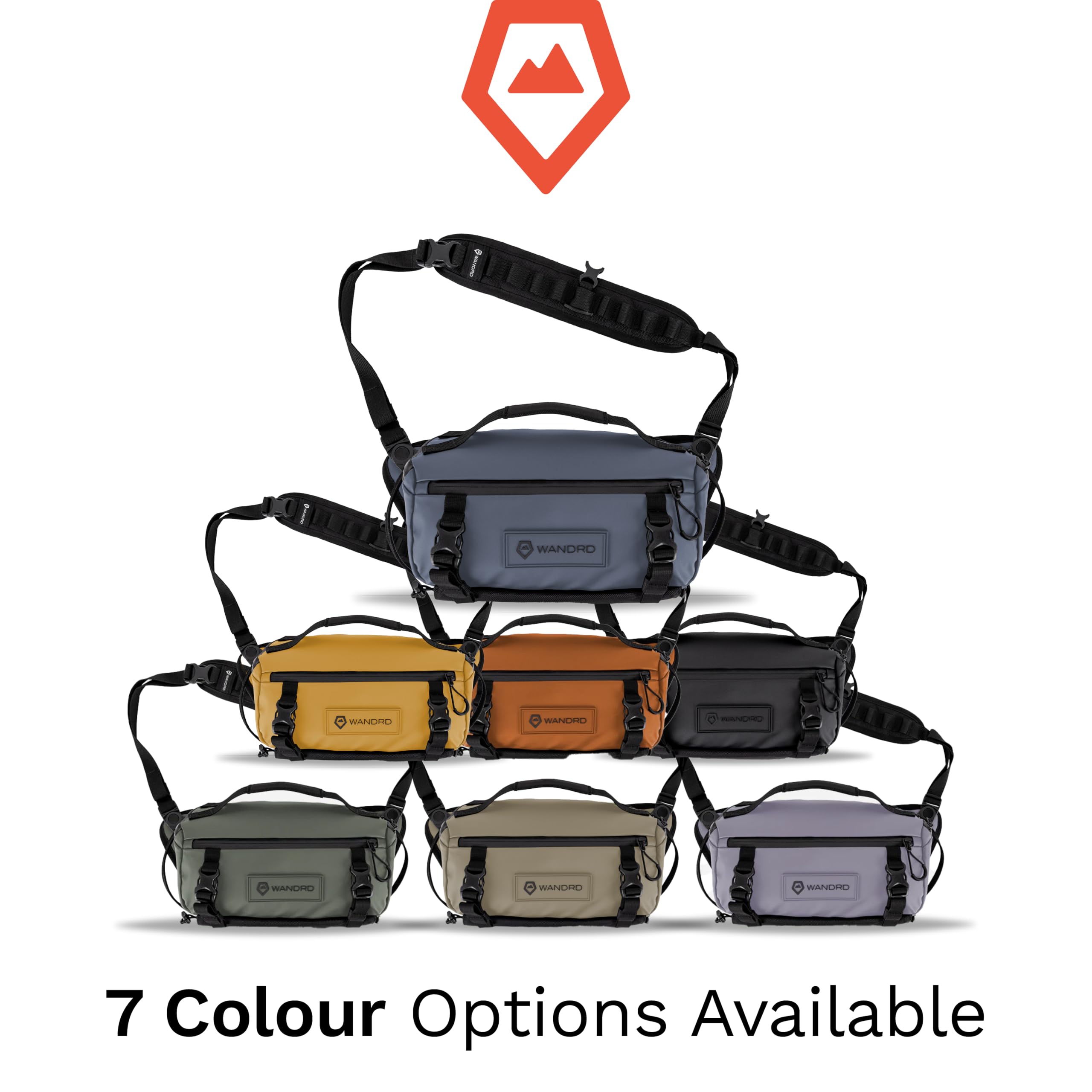 WANDRD ROGUE 6L Sling Camera Bag - Waterproof Crossbody Bag & DSLR Camera Case for Photographers, Travel & Hiking (Aegean Blue) - Perfect for Outdoor Adventures, Urban Commuting & Daily Photography Gear Storage