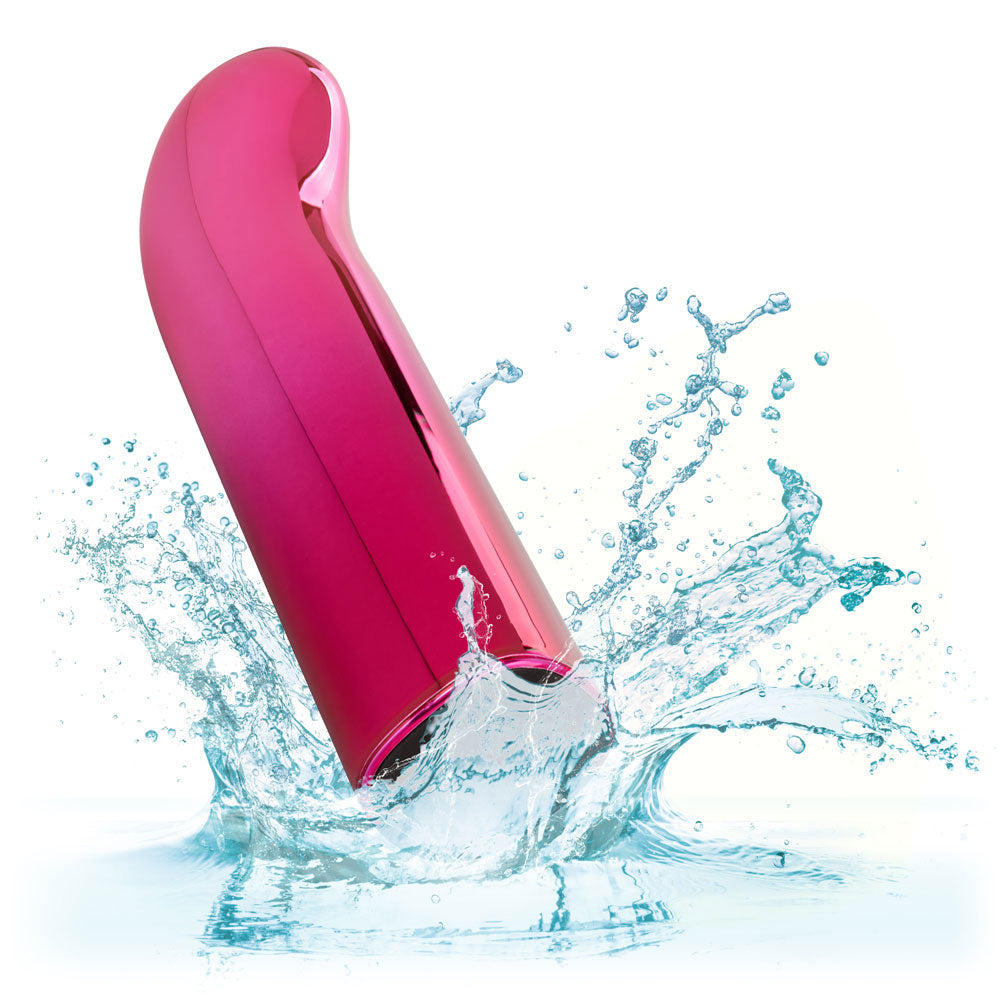 Glam G Vibe Curved G-Spot Vibrator for Women - Powerful Clitoral & G-Spot Stimulation - Waterproof Rechargeable Adult Toy - Perfect for Solo Play & Couples Foreplay