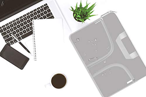 Premium HESTECH Neoprene Laptop Sleeve Case for 11.6-12.3 Inch Chromebooks - Protective Cover for Acer R11, HP Stream, Samsung, Surface X/7/6/5/4/3/Go, MacBook Air/Pro M2 M1 - Light Grey | Perfect for Work, School & Travel