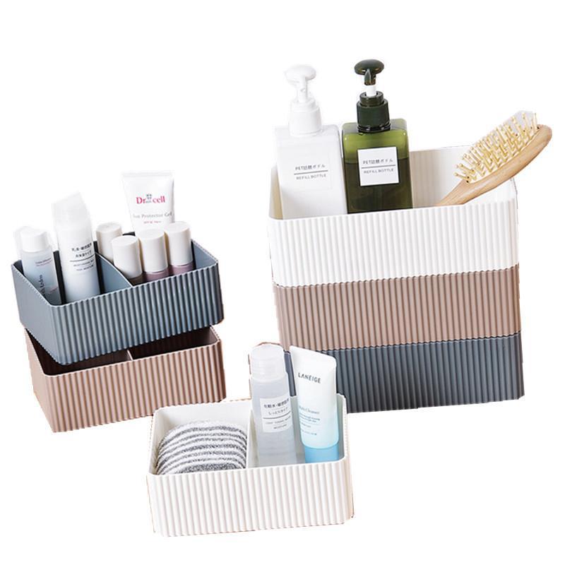 Plastic Rectangular Skin Care Storage Box - Small Cosmetic Organizer for Makeup, Jewelry & Travel Essentials | Perfect for Vanity, Bathroom & On-the-Go Organization