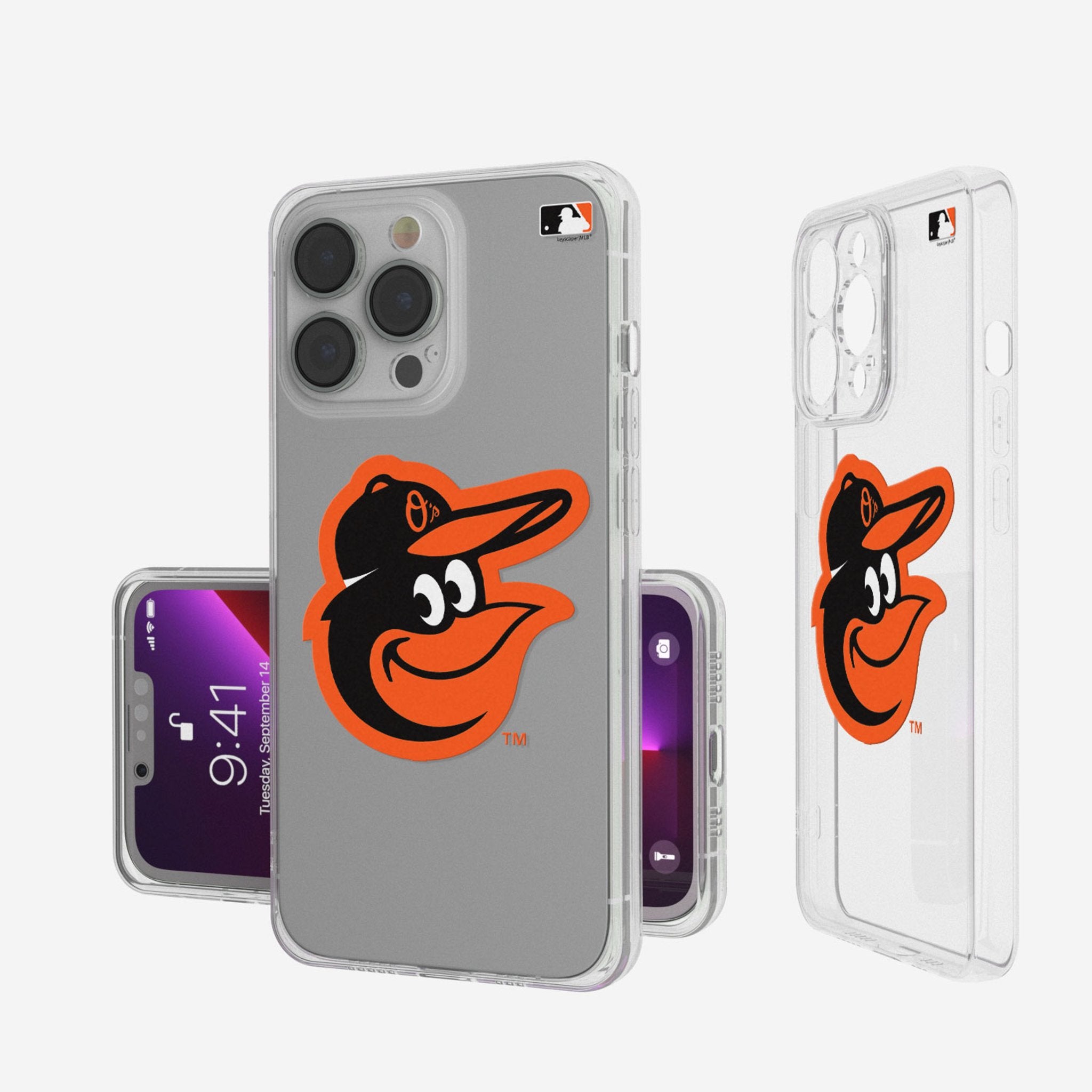 Baltimore Orioles Insignia Clear Phone Case - Shatterproof Protective Cover for iPhone & Samsung - Show Team Spirit at Games & Events