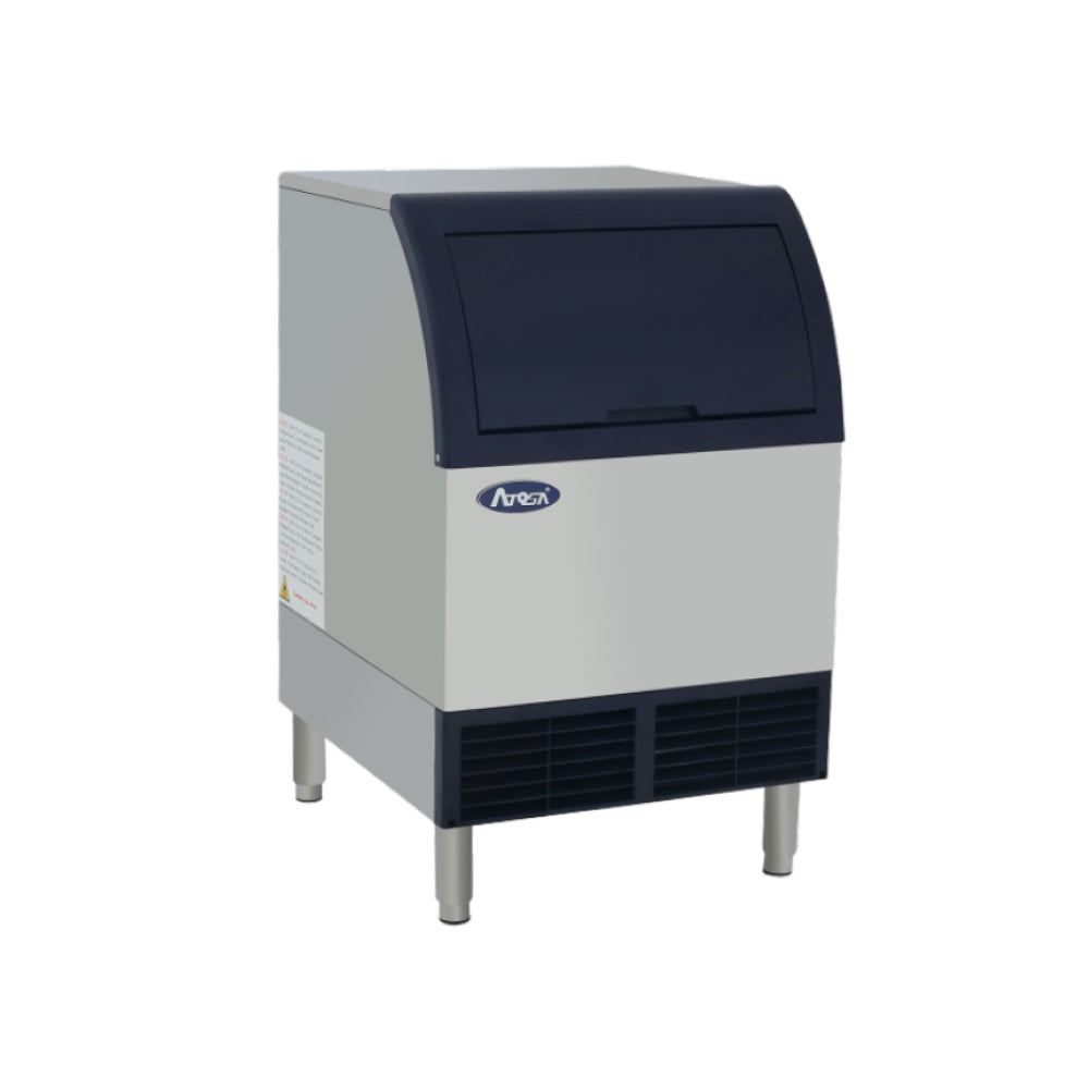Atosa YR140 AP 161 24 Air Cooled Undercounter Half Dice Cube Ice Maker - 142 lbs Daily Production for Restaurants, Bars & Cafes