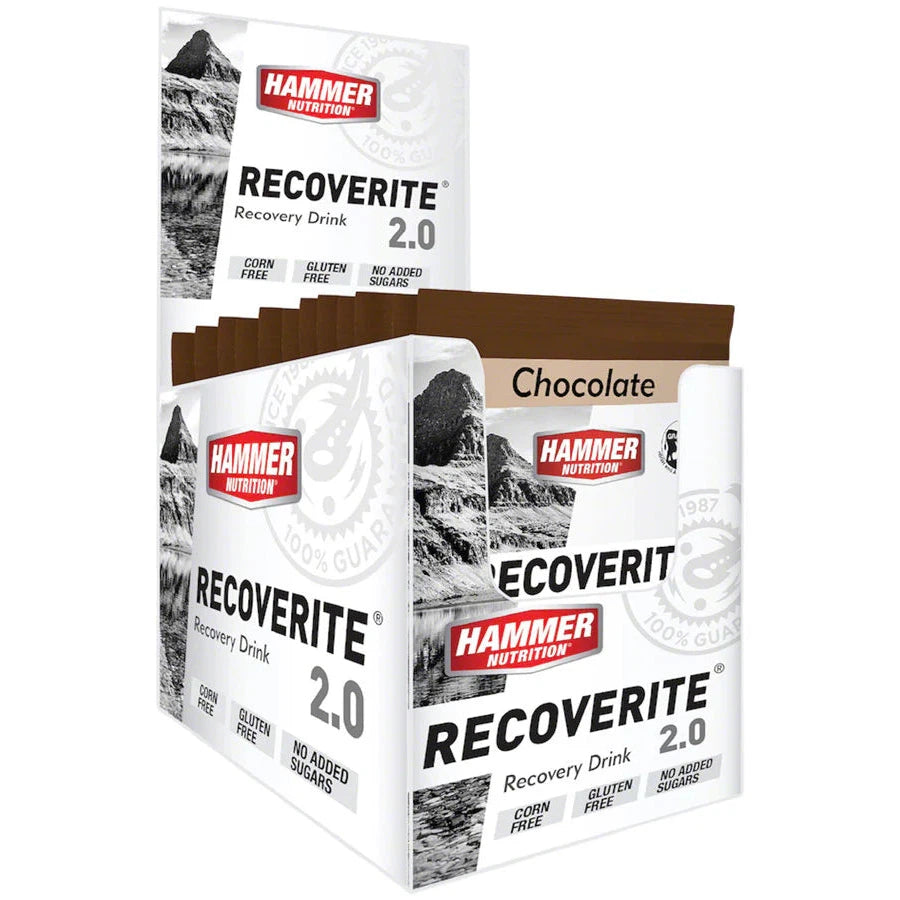 Hammer Nutrition Recoverite 2.0 - Post-Workout Recovery Drink with Fast-Absorbing Carbs & Protein | Ideal for Athletes & Fitness Enthusiasts After Training, Cycling or Running