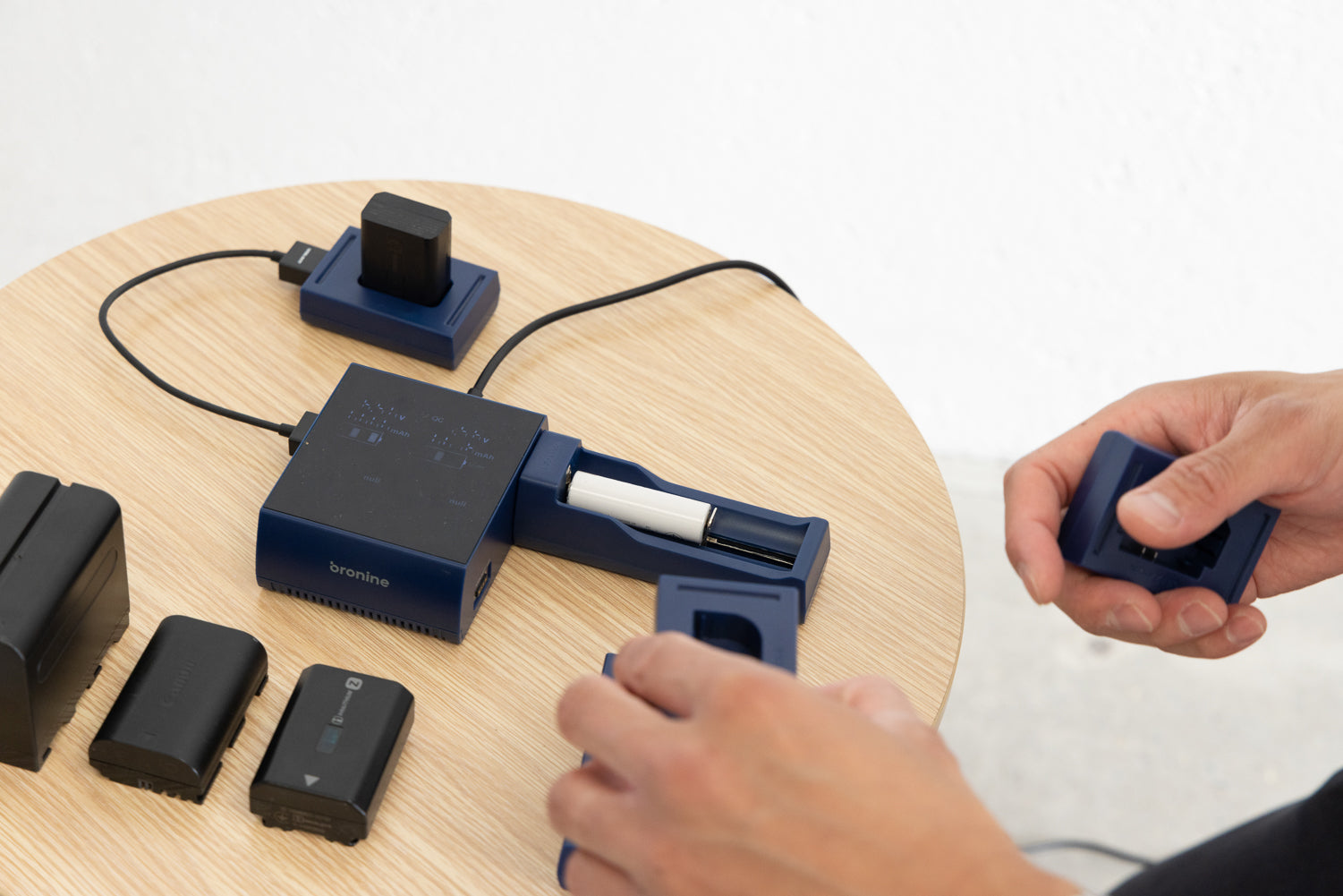 Bronine Multi Brand 4 Port USB Camera Charging Station - Fast Charging for DSLR, Mirrorless & Action Cameras - Perfect for Photographers, Vloggers & Travel Enthusiasts