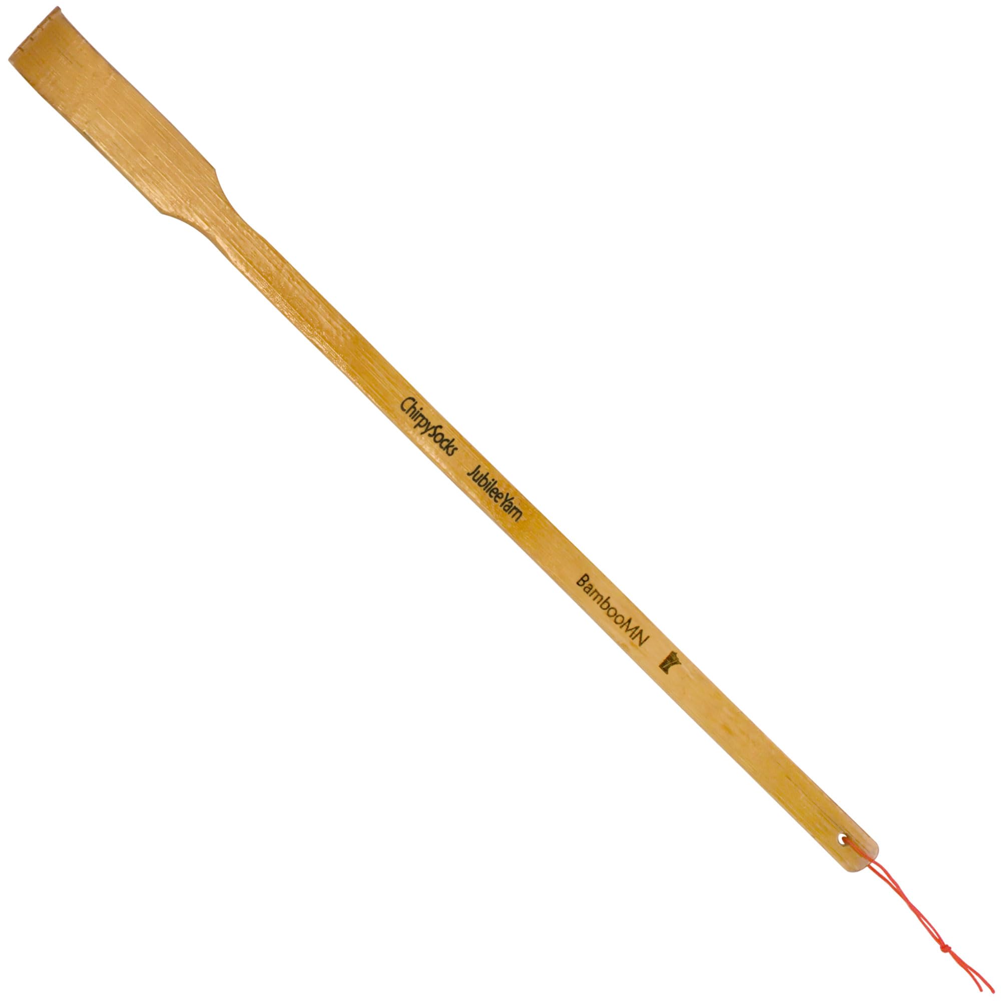 BambooMN 20-Pack 17 Inch Long Handle Bamboo Shoe Horns with Bonus Travel Size Back Scratcher - Durable Shoe Accessories for Easy Dressing & Comfortable Back Relief at Home or On The Go