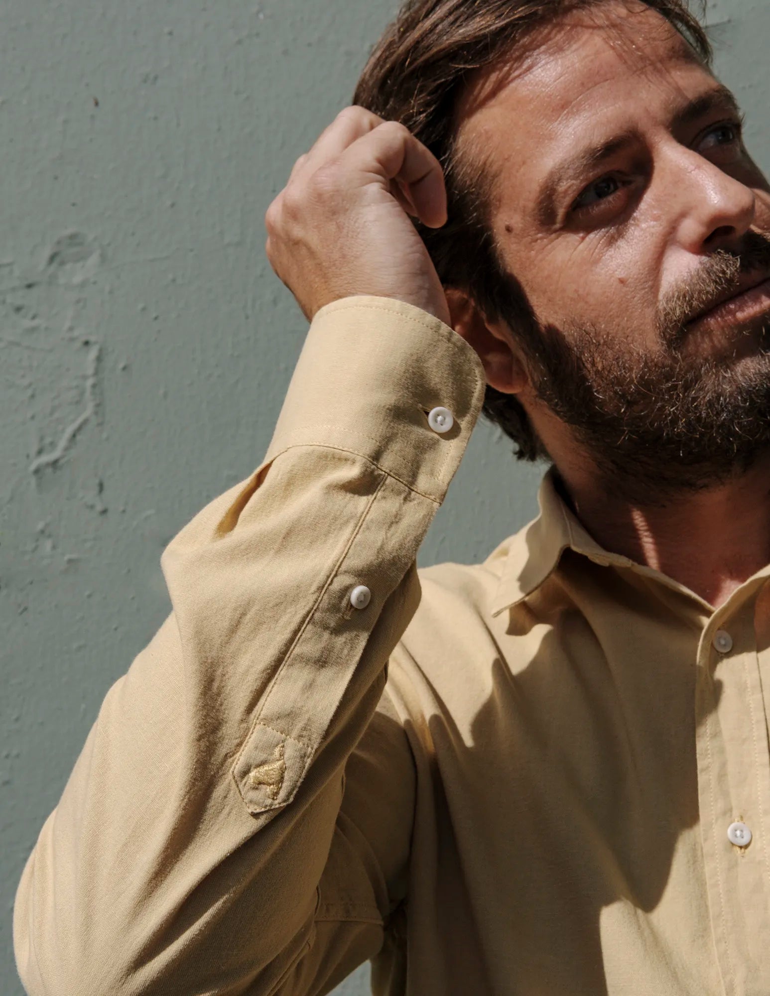Campo Ochre Shirt for Men - Comfortable Casual Wear for Outdoor Activities and Daily Use